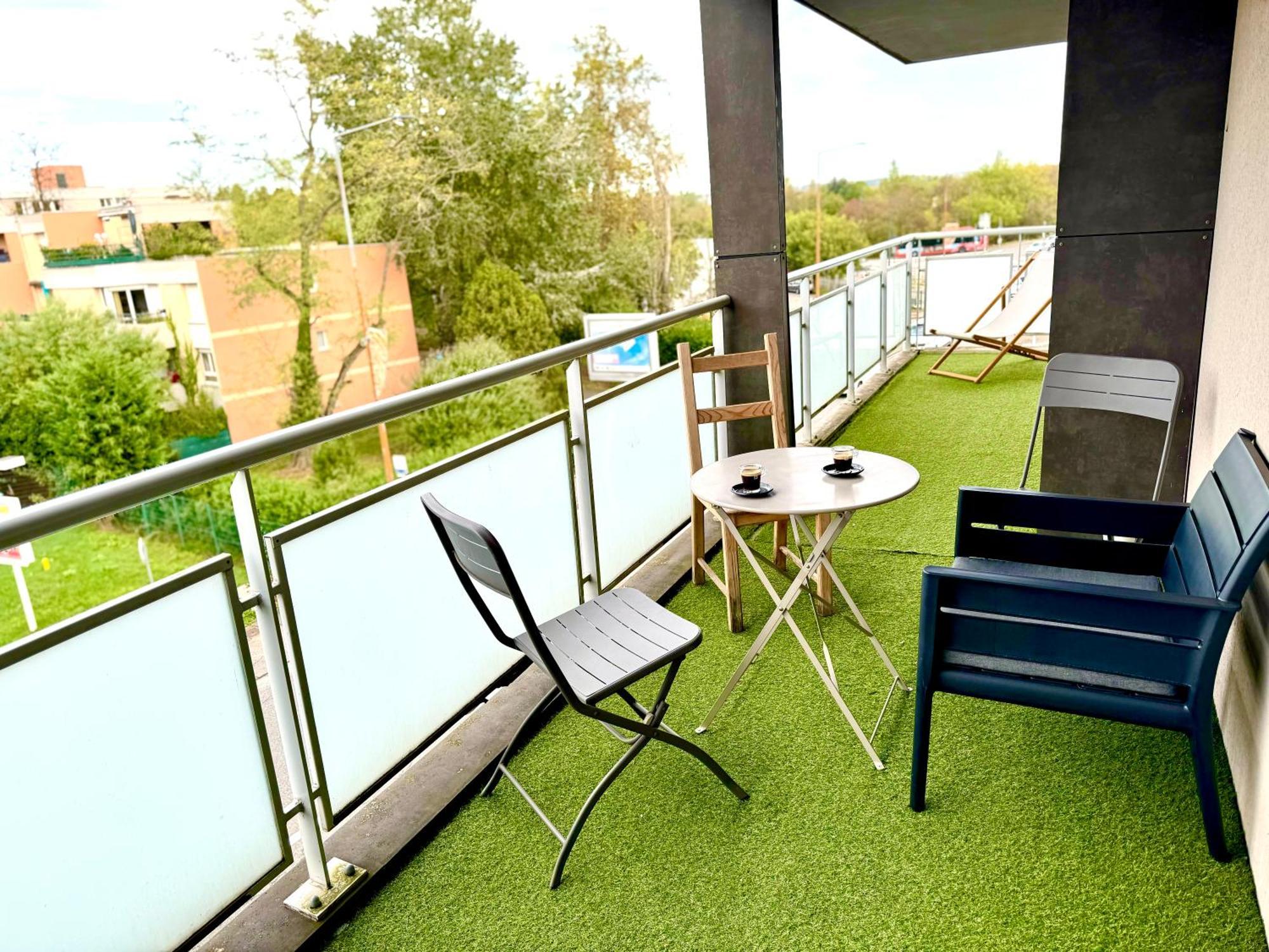 Bel Appartement T3 De 60M2 Avec Parking, Terrasse, Proche Du Metro Et Du Periph Toulouse Ngoại thất bức ảnh